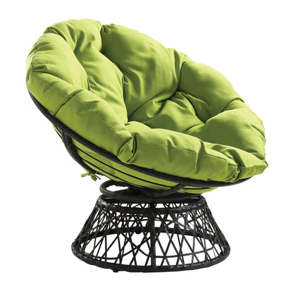 OSP Swivel Papasan Chair White