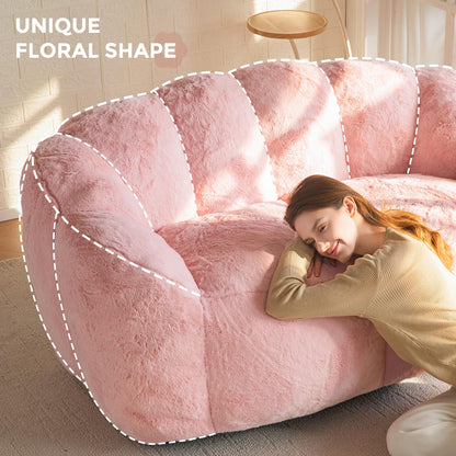 MAXYOYO Floral Bean Bag Chair – Beige