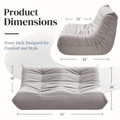 Dark Gray Bean Bag Chair