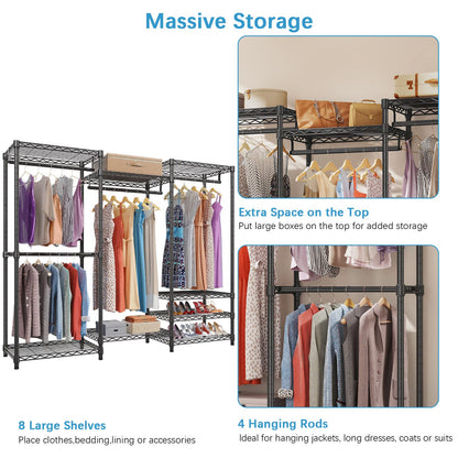 VIPEK V5C Heavy Duty Covered Clothes Rack