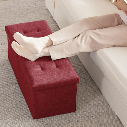 HAUSFRAU 31.5" Storage Ottoman Bench