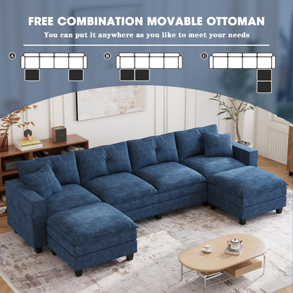97" 5-Seater Modular Sofa – Beige