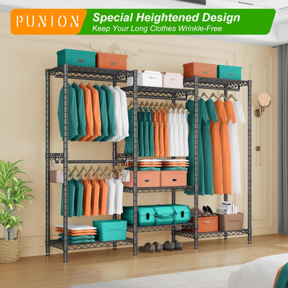 PUNION 7-Tier Portable Garment Rack