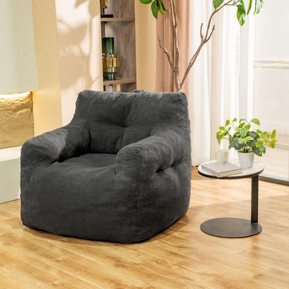 Grey Large Bean Bag Chair