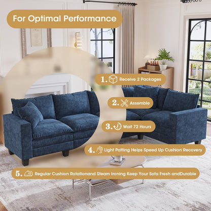 97" 5-Seater Modular Sofa – Beige