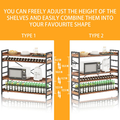 HCHQHS 6-Tier Bookcase