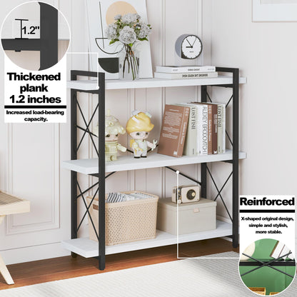 HCHQHS 4-Tier Industrial Bookshelf