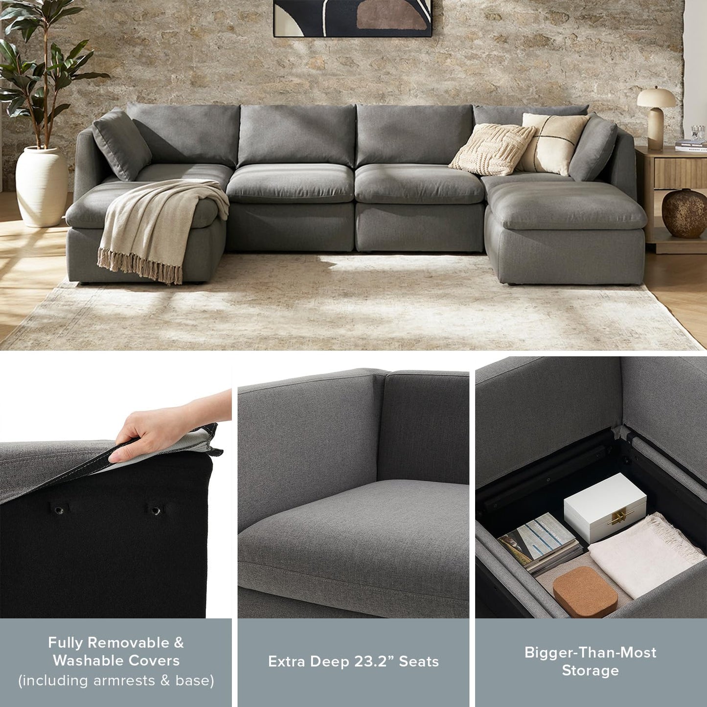 Mopio 6-Seater Modular Sofa Bed