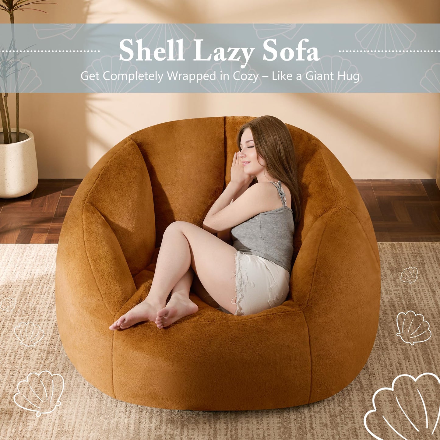Giant Bean Bag Chair – Beige