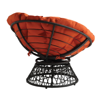 OSP Swivel Papasan Chair White