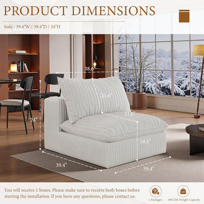 118" Modular Sofa – Black