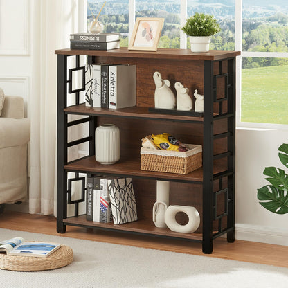 HOMISSUE 3-Tier Rustic Bookshelf