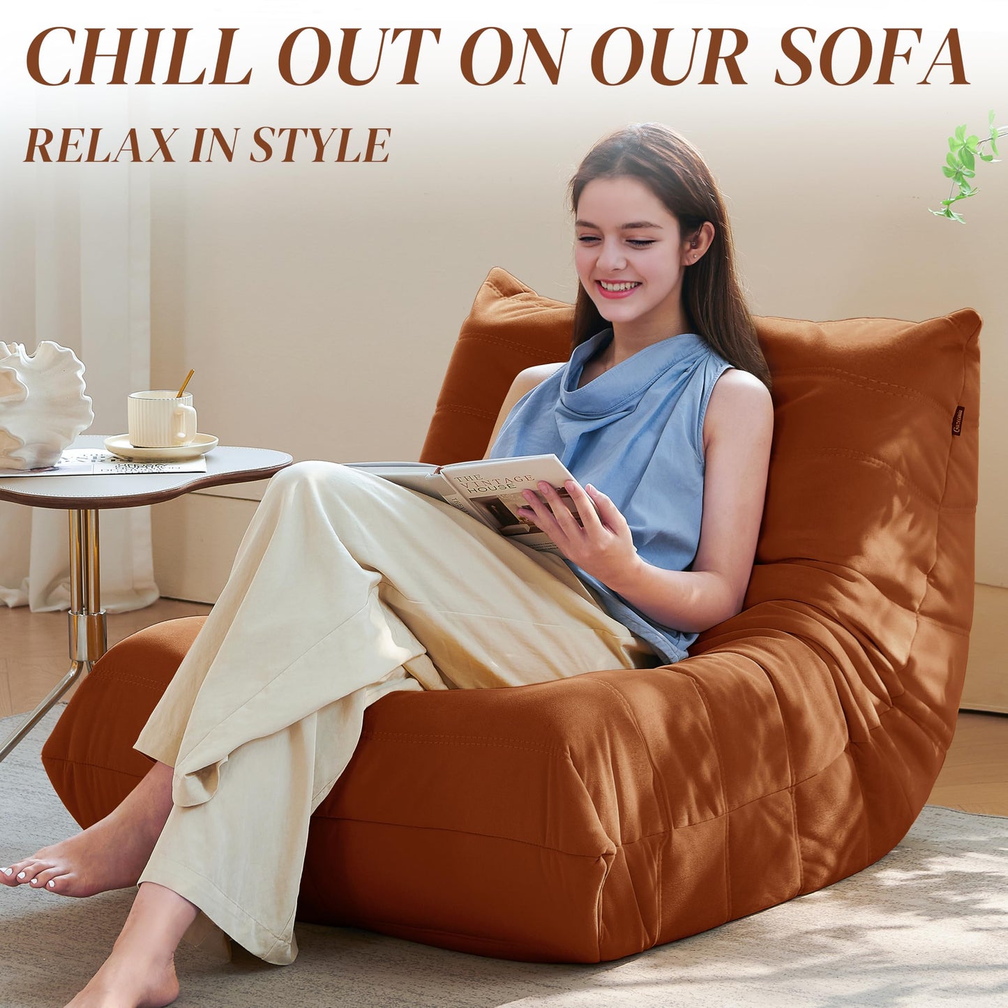 Dark Gray Bean Bag Chair