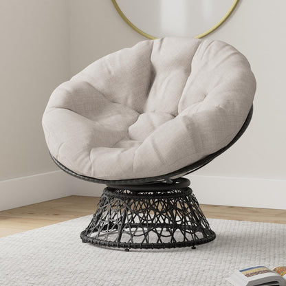 Bme 40" Papasan Swivel Chair
