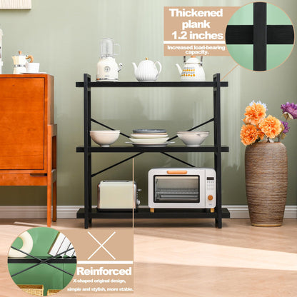 HCHQHS 4-Tier Industrial Bookshelf
