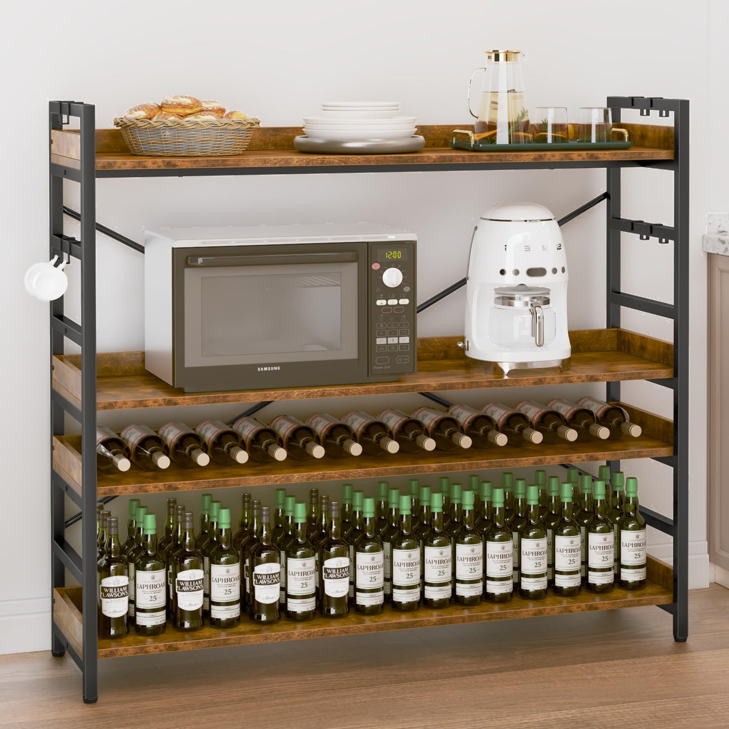 HCHQHS 6-Tier Bookcase