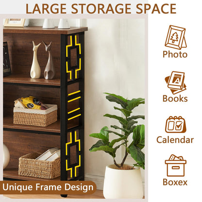 HOMISSUE 3-Tier Rustic Bookshelf