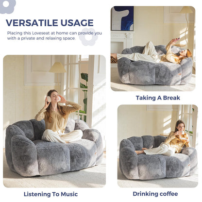 MAXYOYO Floral Bean Bag Chair – Beige