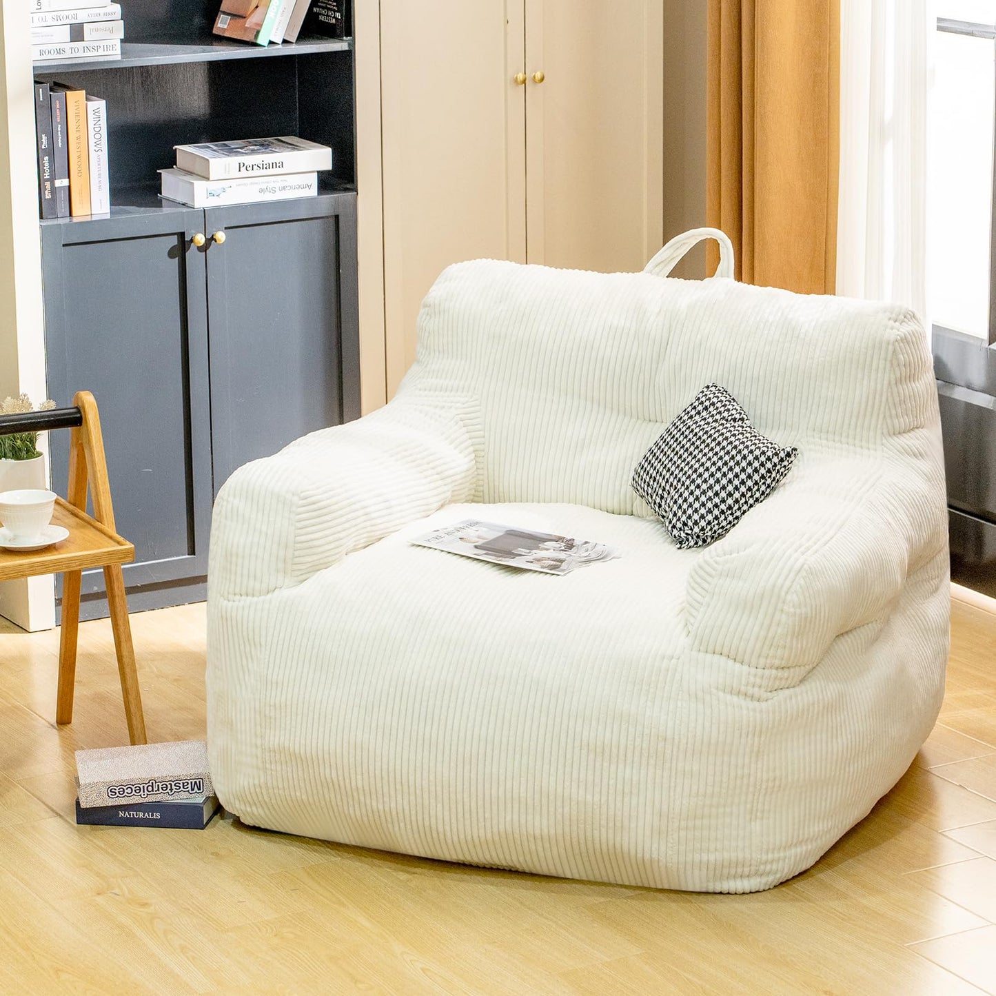 Grey Large Bean Bag Chair