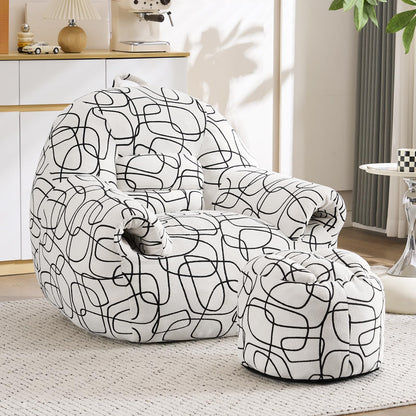 DAICO Bean Bag Chair White