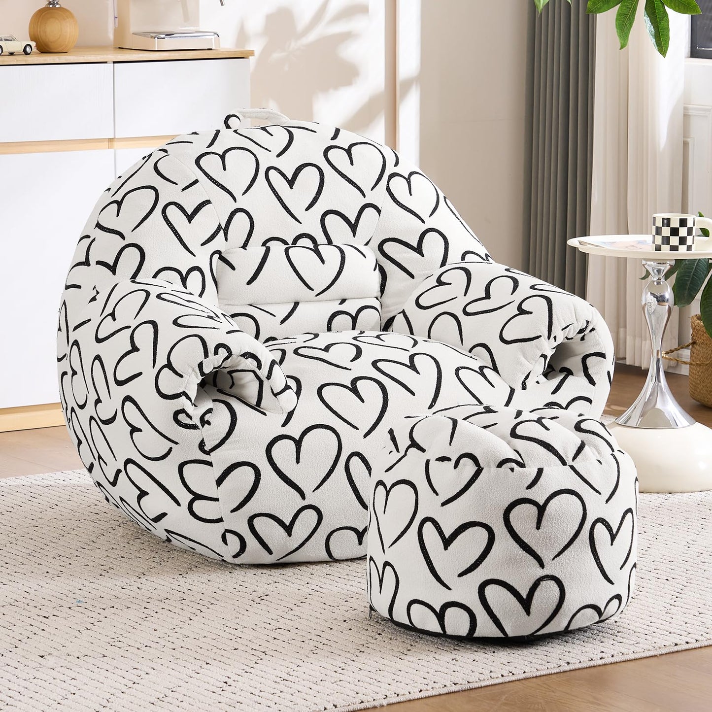 DAICO Bean Bag Chair White