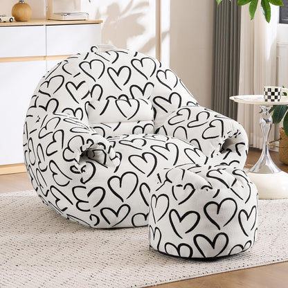 DAICO Bean Bag Chair White