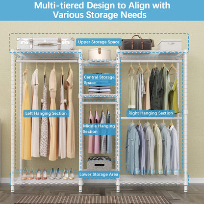 VIPEK 5-Tier Heavy Duty Garment Rack