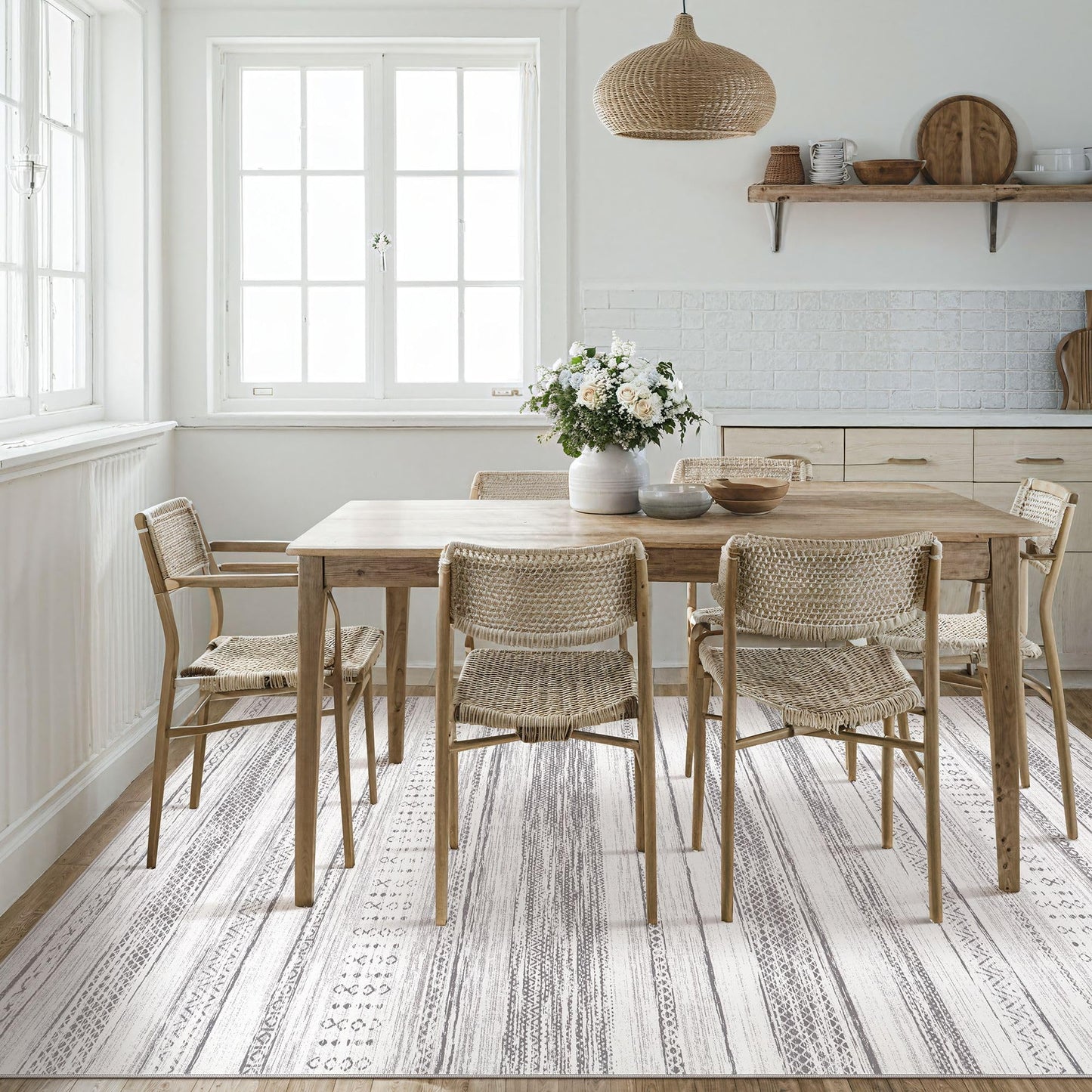 Tortania 9x12 Rug – Boho Cream Brown