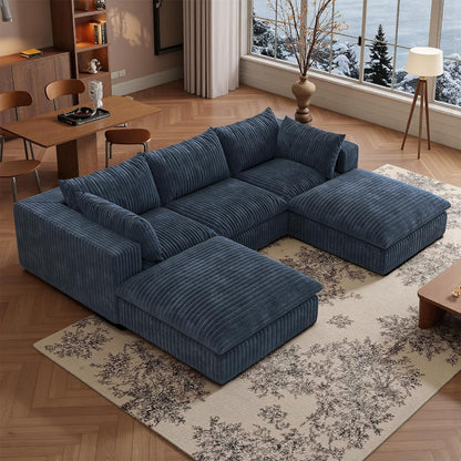 118" Modular Sofa – Black