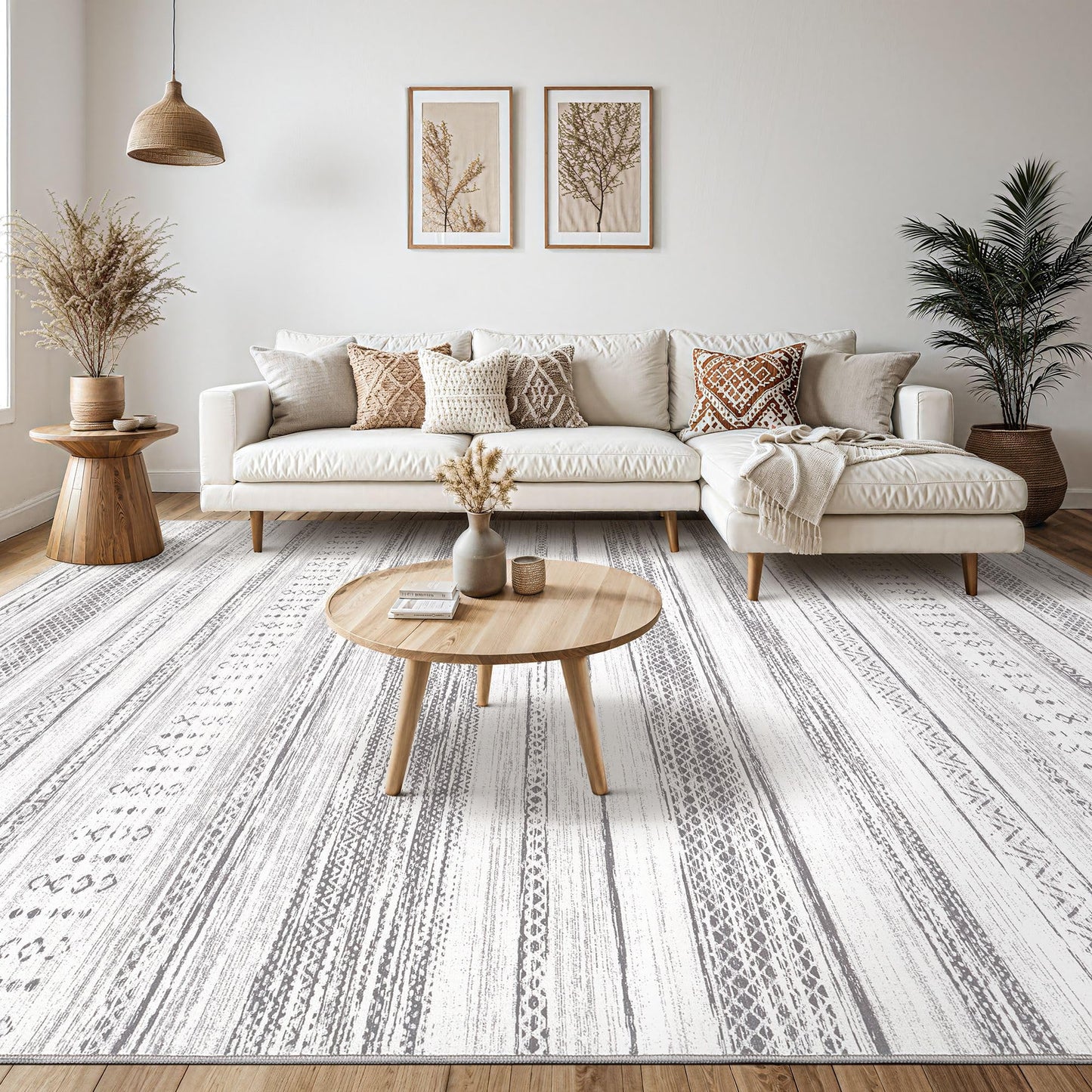 Tortania 9x12 Rug – Boho Cream Brown