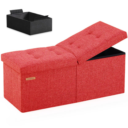 HAUSFRAU 31.5" Storage Ottoman Bench