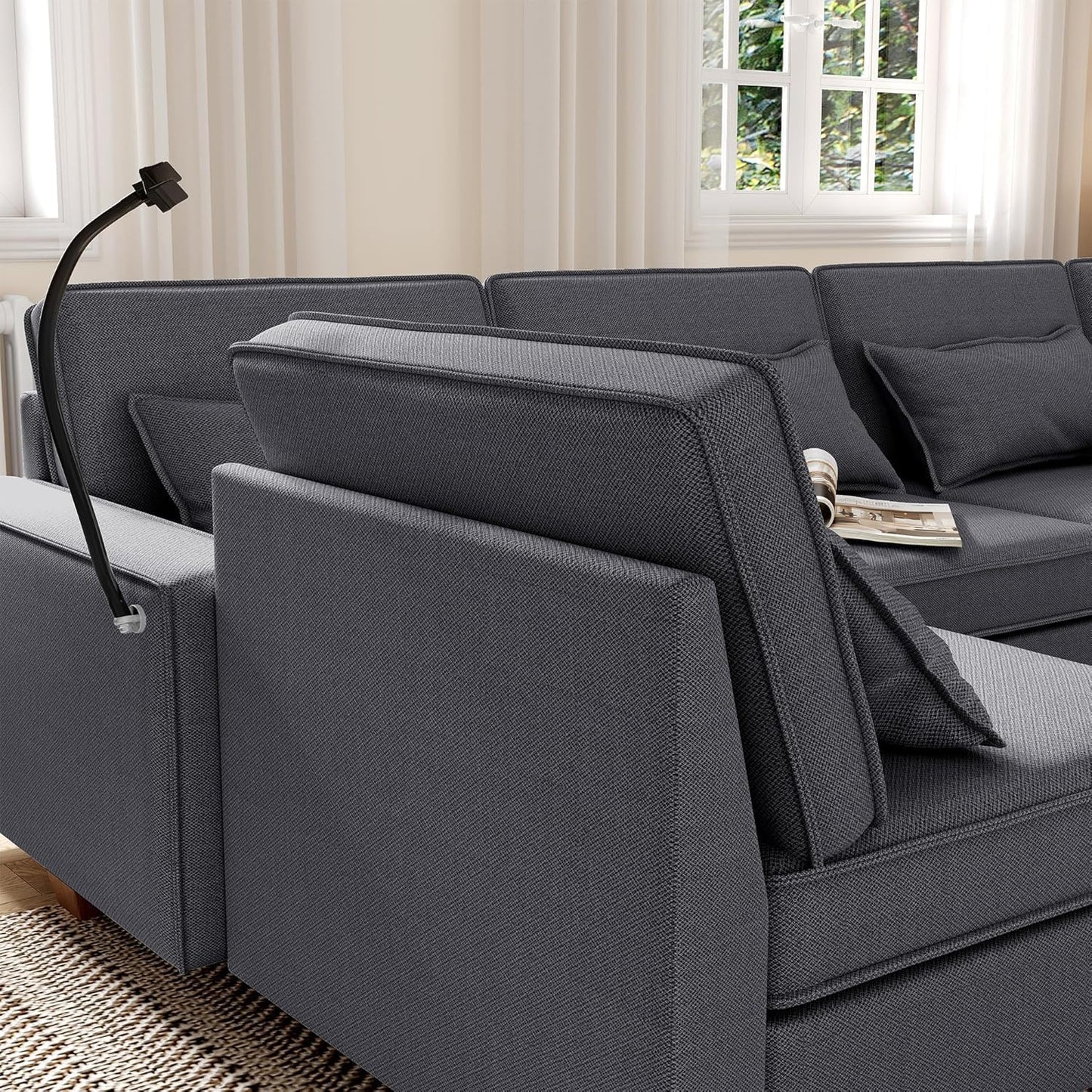 Modular Sofa with Storage – Grey