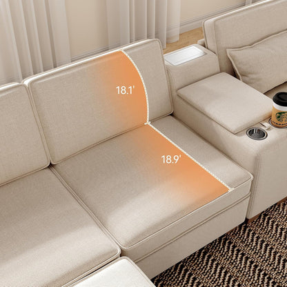 Modular Sofa with Storage – Grey