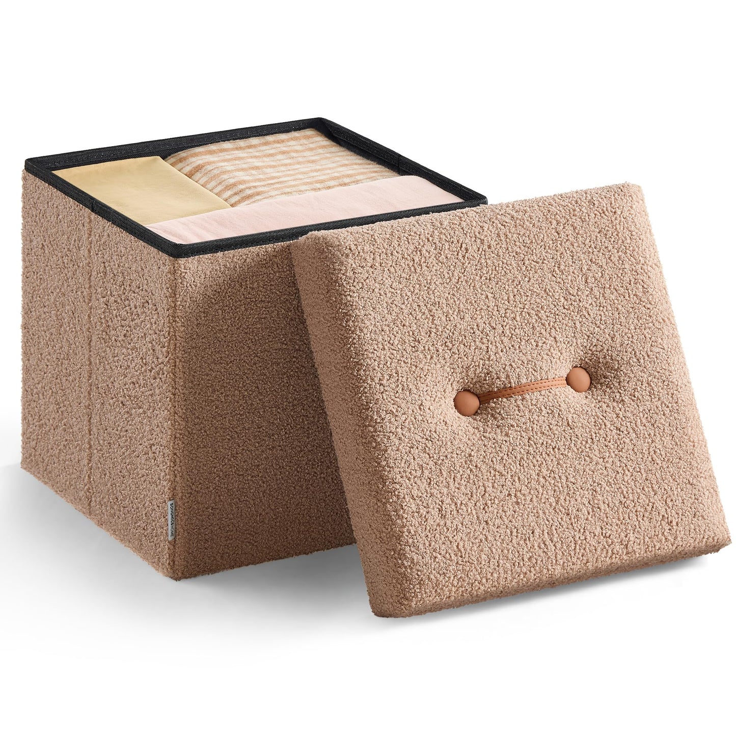 SONGMICS Storage Ottoman Bench, 15"x30"x15"