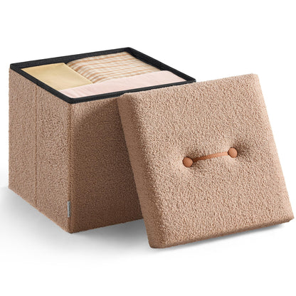SONGMICS Storage Ottoman Bench, 15"x30"x15"