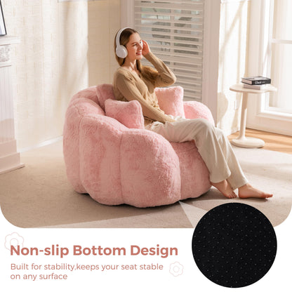 MAXYOYO Floral Bean Bag Chair – Beige