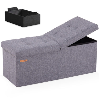 HAUSFRAU 31.5" Storage Ottoman Bench