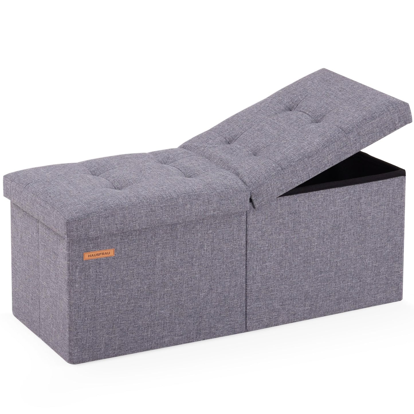HAUSFRAU 31.5" Storage Ottoman Bench