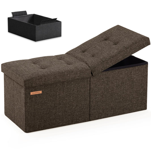 HAUSFRAU 31.5" Storage Ottoman Bench