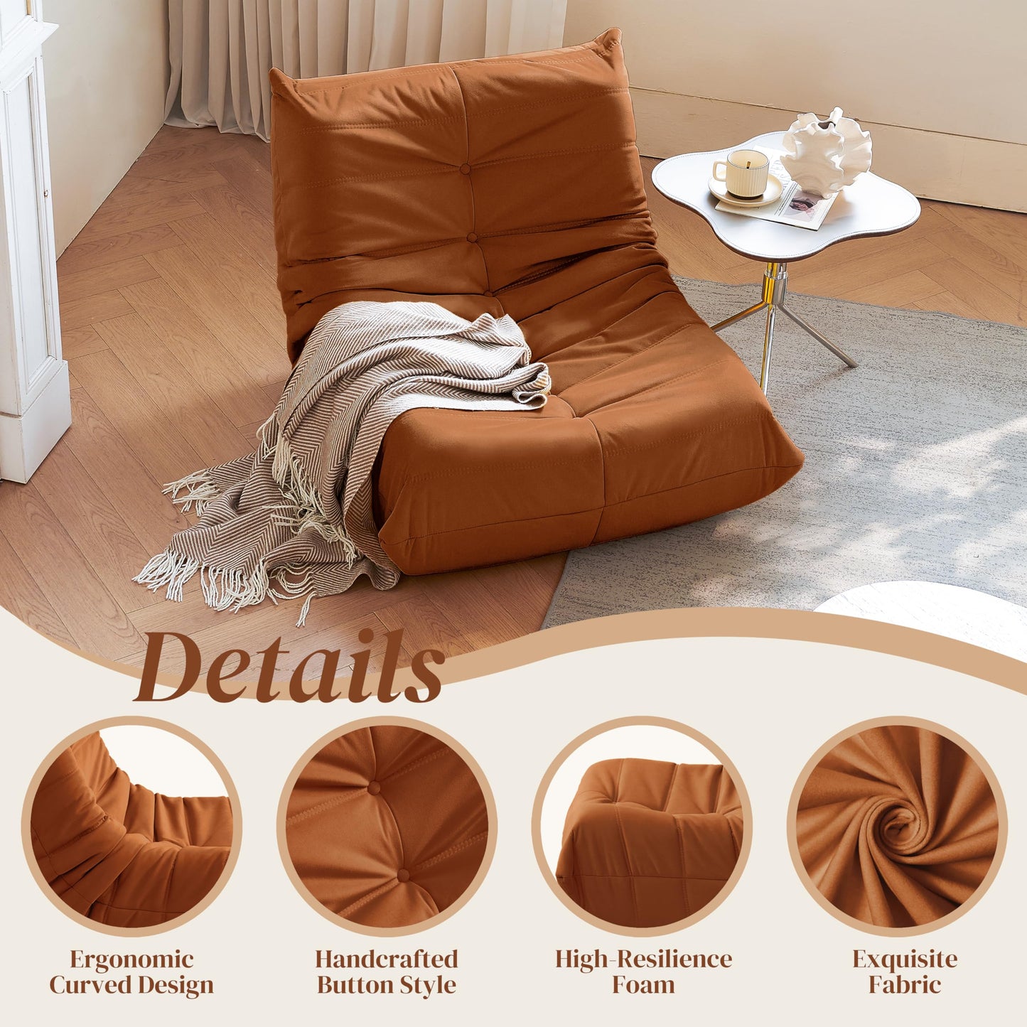 Dark Gray Bean Bag Chair