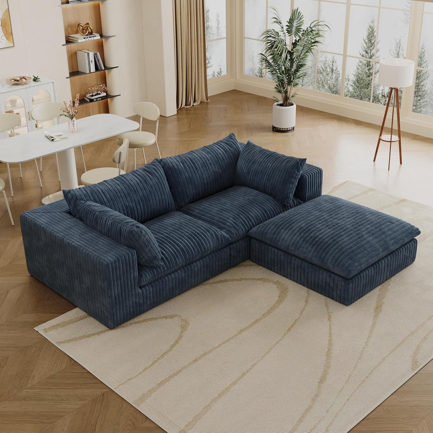 118" Modular Sofa – Black