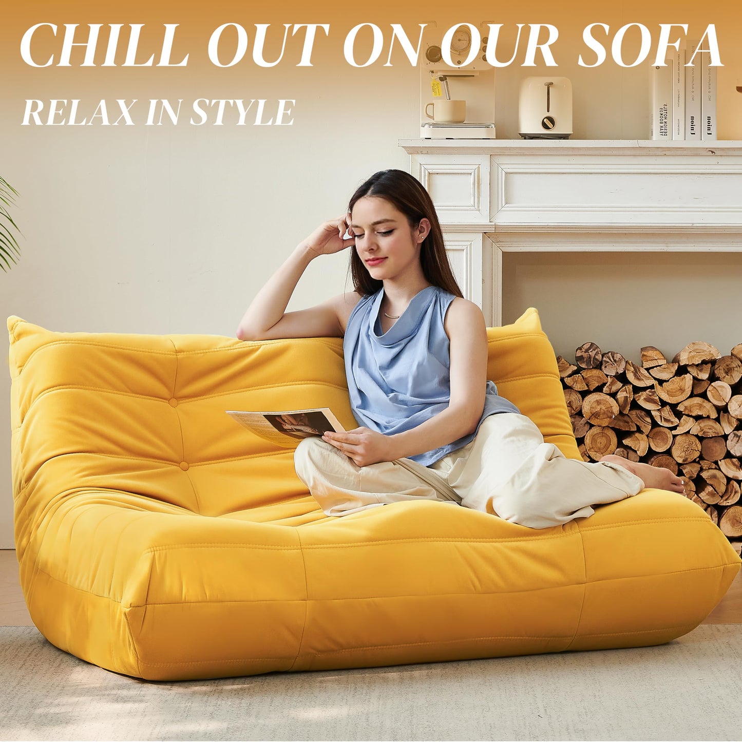 Dark Gray Bean Bag Chair