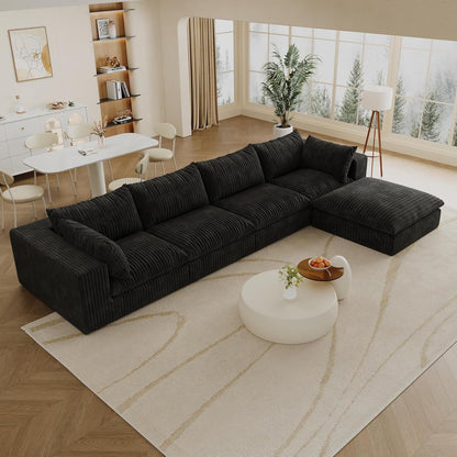 118" Modular Sofa – Black