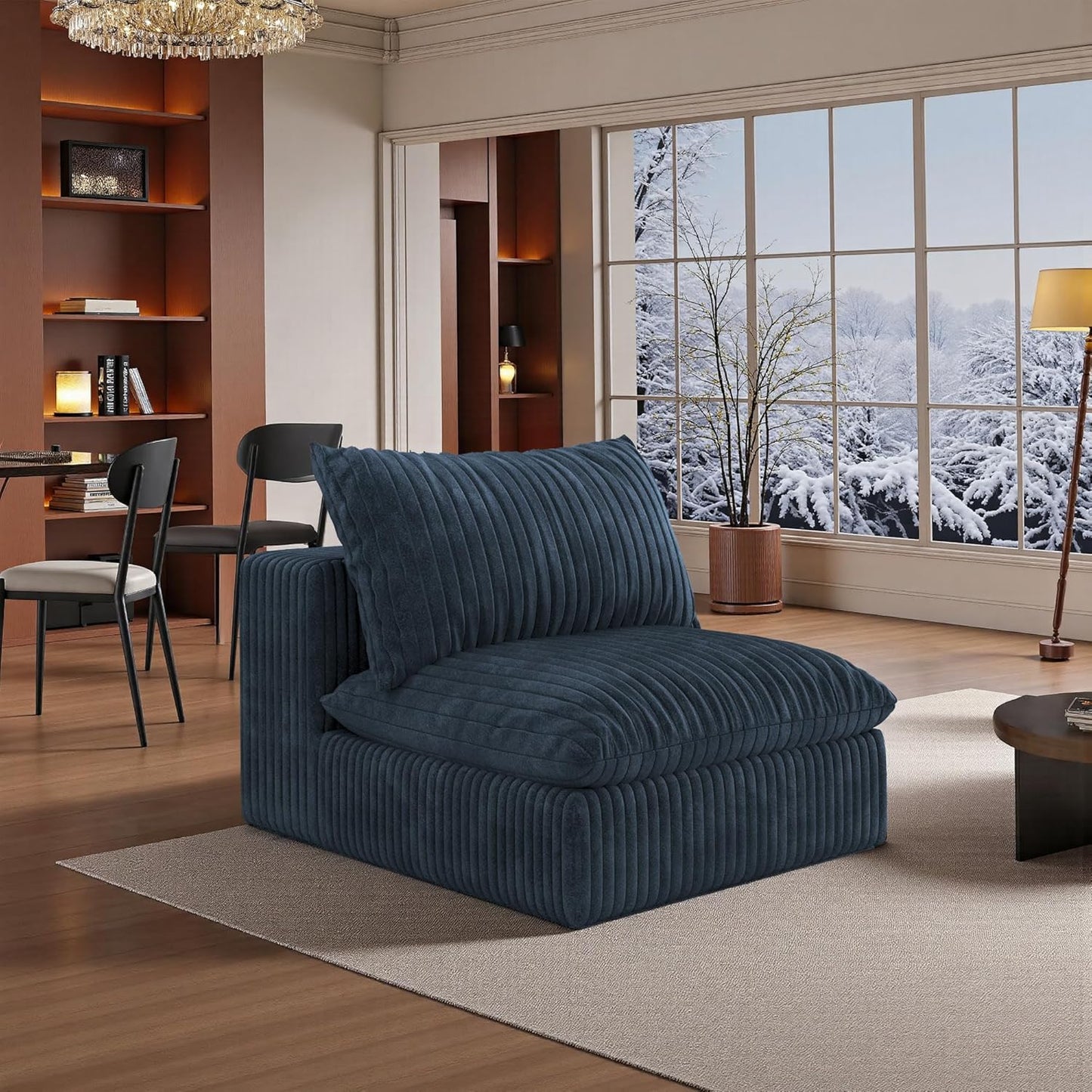 118" Modular Sofa – Black