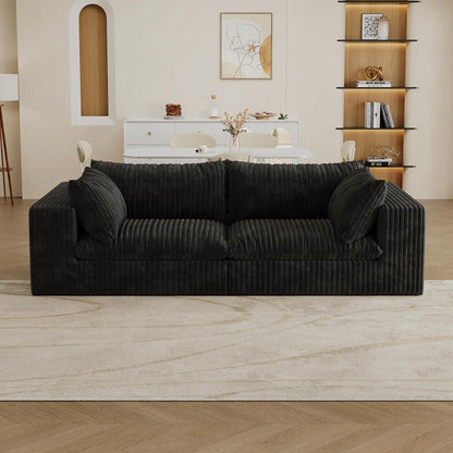 118" Modular Sofa – Black