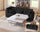 L-Shaped Sofa Bed with Ottoman – Beige