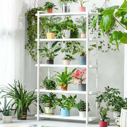 HCHQHS 4-Tier Industrial Bookshelf