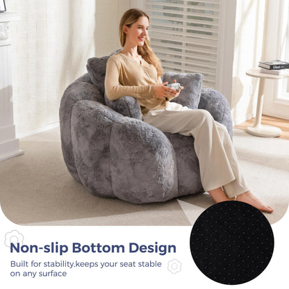 MAXYOYO Floral Bean Bag Chair – Beige