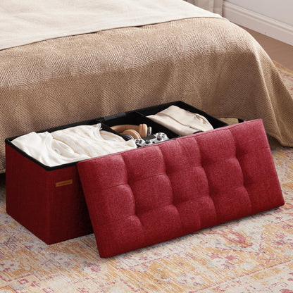 HAUSFRAU 31.5" Storage Ottoman Bench