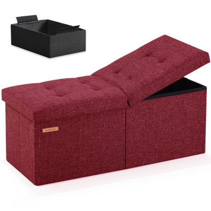 HAUSFRAU 31.5" Storage Ottoman Bench